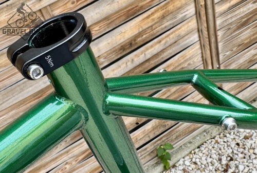 JB-SB6 2x húzott CroMoly gravel full acélváz, ED bevonat - fényes zöld