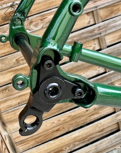 JB-SB6 2x húzott CroMoly gravel full acélváz, ED bevonat - fényes zöld