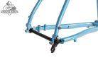JB-SB6 2x húzott CroMoly gravel full acélváz, ED bevonat - kék