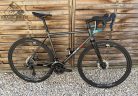 SB4 gravel kerékpár, acélváz, karbon villa, Shimano GRX 2x11s - 53 cm (fényes kaméleon)