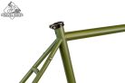 JB-SB4 2x húzott CroMoly gravel acélváz, ED bevonat - matt olíva zöld