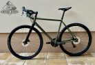 JB-SB4 2x húzott CroMoly gravel acélváz, ED bevonat - matt olíva zöld