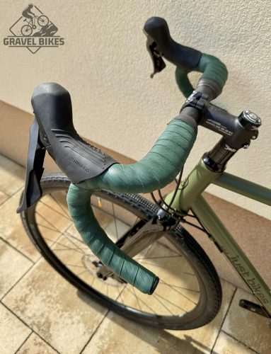 JB-SB4 2x húzott CroMoly gravel acélváz, ED bevonat - matt olíva zöld