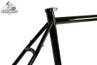 JB-SB2 2x húzott CroMoly gravel full acélváz - fényes fekete -PM fék