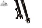 JB-SB2 2x húzott CroMoly gravel full acélváz - fényes fekete -PM fék