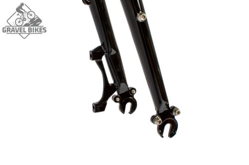 JB-SB2 2x húzott CroMoly gravel full acélváz - fényes fekete -PM fék