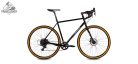 JB-SB2 2x húzott CroMoly gravel full acélváz - fényes fekete -PM fék