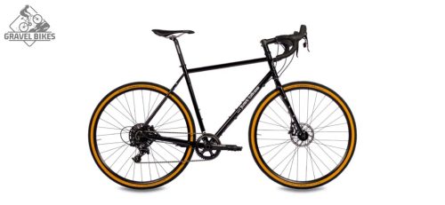 JB-SB2 2x húzott CroMoly gravel full acélváz - fényes fekete -PM fék
