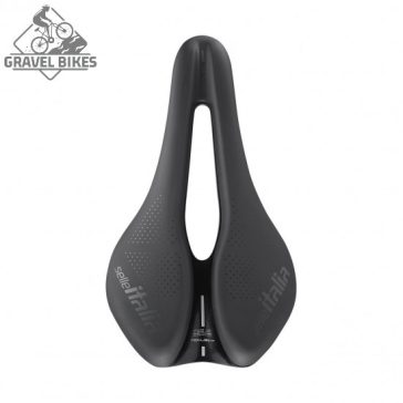   Selle Italia nyereg NOVUS BOOST EVO GRAVEL TM SUPERFLOW L3 145 mm méret, TM mangán ötvözet pálca, FEKETE
