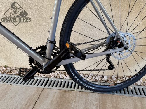 DEEPSPACE CroMo acélvázas gravel kerékpár, GRX 2x10s - 54 cm