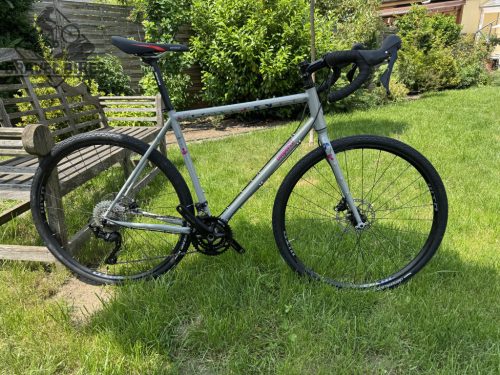 DEEPSPACE CroMo acélvázas gravel kerékpár, GRX 2x10s - 54 cm