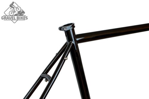 JB-SB4 2x húzott CroMoly gravel acélváz, ED bevonat - fekete fényes