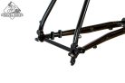 JB-SB4 2x húzott CroMoly gravel acélváz, ED bevonat - fekete fényes