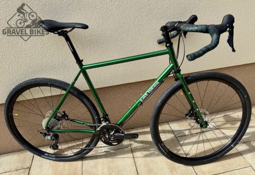 SB6 acélvázas bikepacking gravel - Shimano GRX 600 2x11 s - (fényes zöld)