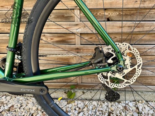 SB6 acélvázas bikepacking gravel - Shimano GRX 600 2x11 s - (fényes zöld)