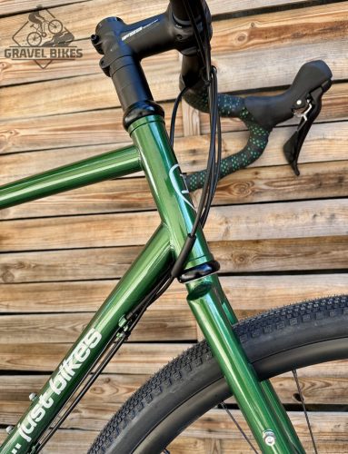 SB6 acélvázas bikepacking gravel - Shimano GRX 600 2x11 s - (fényes zöld)