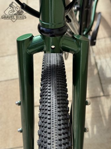 SB6 acélvázas bikepacking gravel - Shimano GRX 600 2x11 s - (fényes zöld)
