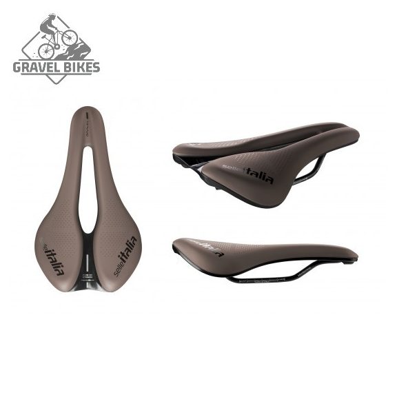 Selle Italia nyereg NOVUS BOOST EVO GRAVEL TM SUPERFLOW L3 145 mm méret, TM mangán ötvözet pálca,, BARNA Selle Italia nyereg NOVUS BOOST EVO GRAVEL TM SUPERFLOW L3 145 mm méret, TM mangán ötvözet pálca,, BARNA