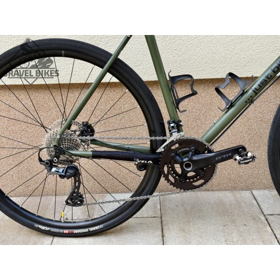 SB4 acélvázas +karbon villa, GRX 810 2x11s, Shimano+DTSWISS kerék - 53 cm (matt oliva) SB4 acélvázas +karbon villa, GRX 810 2x11s, Shimano+DTSWISS kerék - 53 cm (matt oliva)
