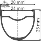 DT Swiss G 1800 SPLINE® 28" 25mm Shimano Disc kerékszett