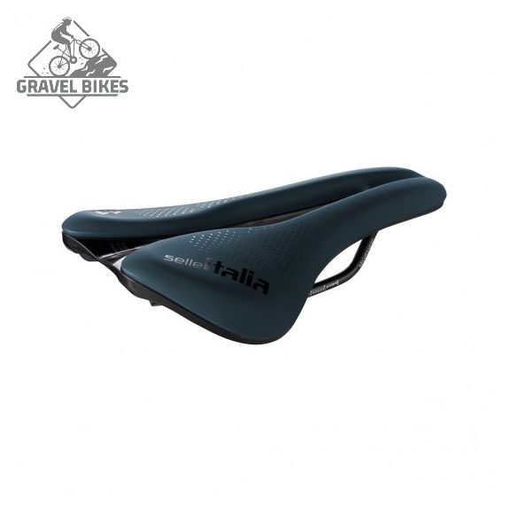 Selle Italia nyereg NOVUS BOOST EVO GRAVEL TM SUPERFLOW L3 145 mm méret, TM mangán ötvözet pálca, KÉK