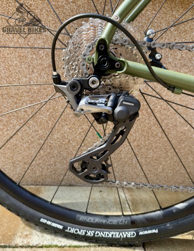 SB4 acélvázas gravel - Shimano GRX 810 2x11 s - 53 cm (matt oliva)