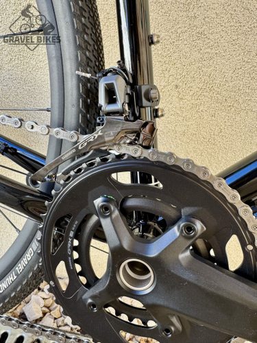 SB4 acélvázas gravel - Shimano GRX 610 2x12 s - 55 cm (fényes fekete)