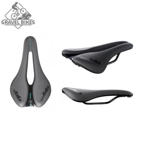 Selle Italia nyereg NOVUS BOOST EVO GRAVEL TM SUPERFLOW L3 145 mm méret, TM mangán ötvözet pálca,, SZÜRKE