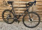 SB4 acélvázas gravel - Shimano GRX 610 2x11 s - 57 cm (fényes fekete)