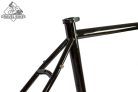 JB-SB6 2x húzott CroMoly gravel full acélváz, ED bevonat - fényes fekete