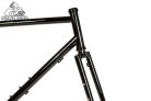 JB-SB6 2x húzott CroMoly gravel full acélváz, ED bevonat - fényes fekete