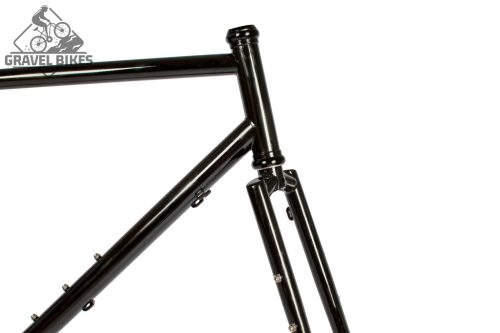 JB-SB6 2x húzott CroMoly gravel full acélváz, ED bevonat - fényes fekete