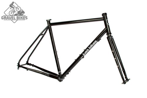 JB-SB6 2x húzott CroMoly gravel full acélváz, ED bevonat - fényes fekete